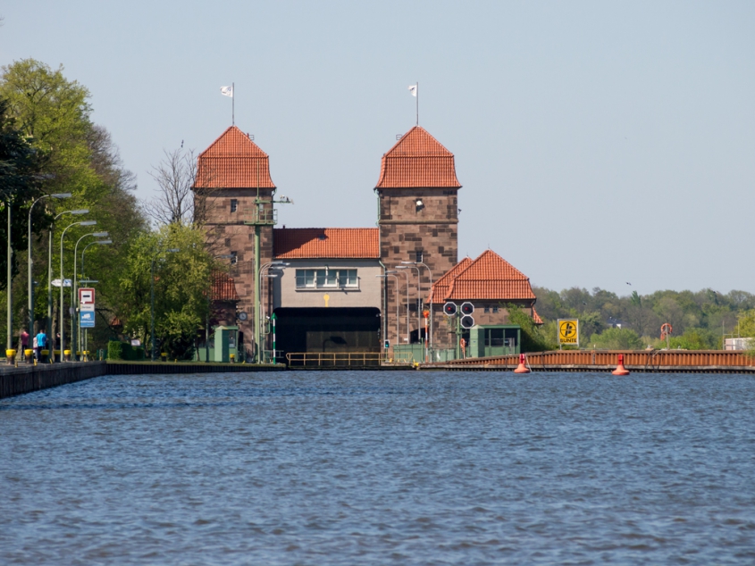 Blick auf die Schachtschleuse